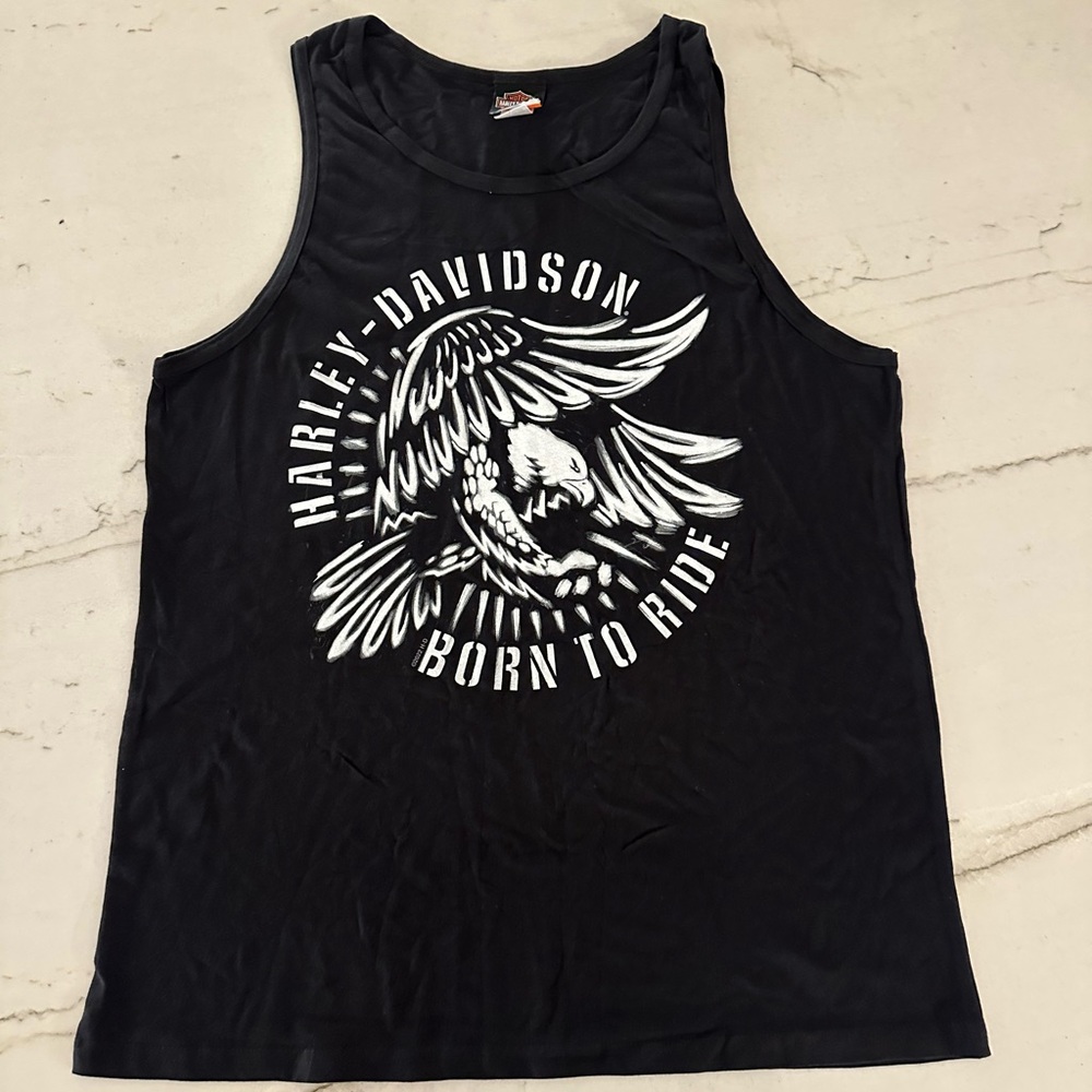 Men’s Harley Davidson Tank Top Size Large Born To Ride